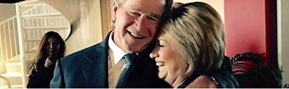 bush and hilary