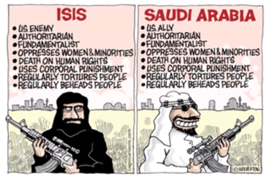 isis vs saudi arabia