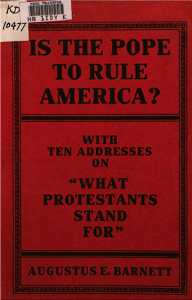 is pope to rule america